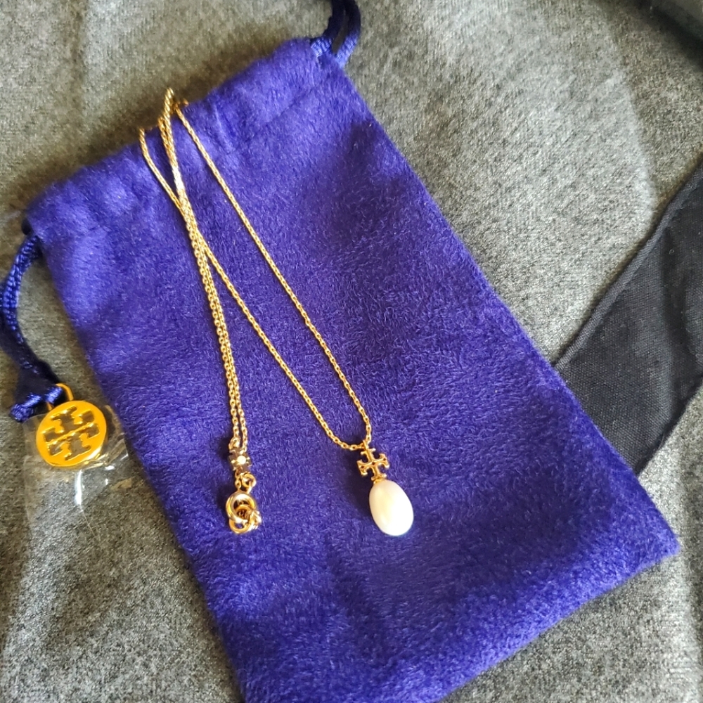 Tory burch gold necklace